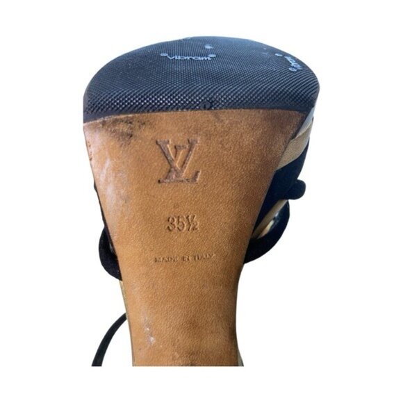 Louis Vuitton Strappy Platform High Heel Sandals – Size 35.5 (Made in Italy) - Picture 9 of 12